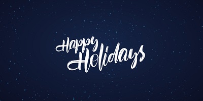  Happy holidays and best wishes for the coming year!