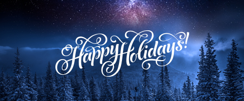  Happy holidays & best wishes for the coming year!